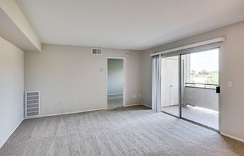 Carpeted living room